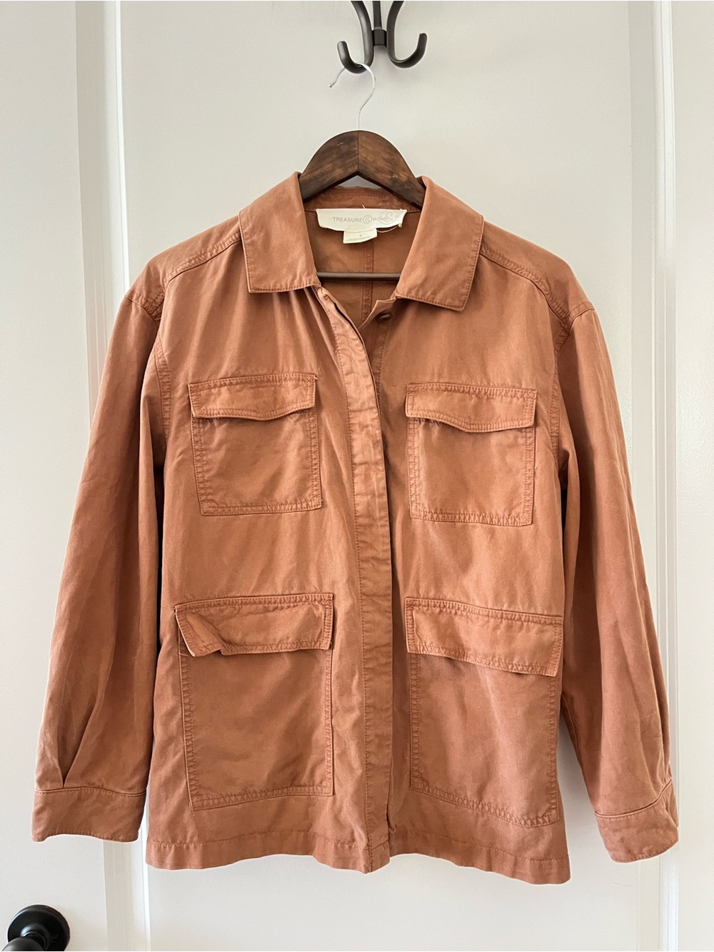 Treasure & Bond Women's Utility Jacket — Terracotta